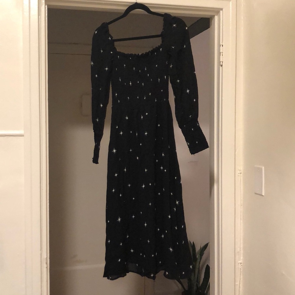 Reformation smocked star dress